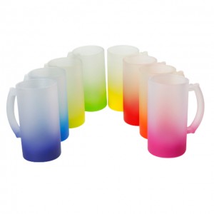 16 oz Sublimation Frosted Glass krus