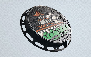 DI Manhole Covers size dia 650mm with coloful culture and history story