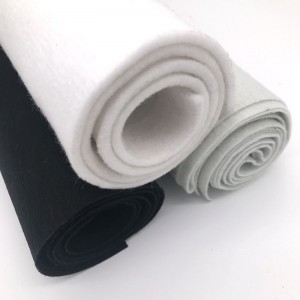 Polyester Short Fiber Needle Punched Nonwoven Geotextile For Road Dam Landfill Highway