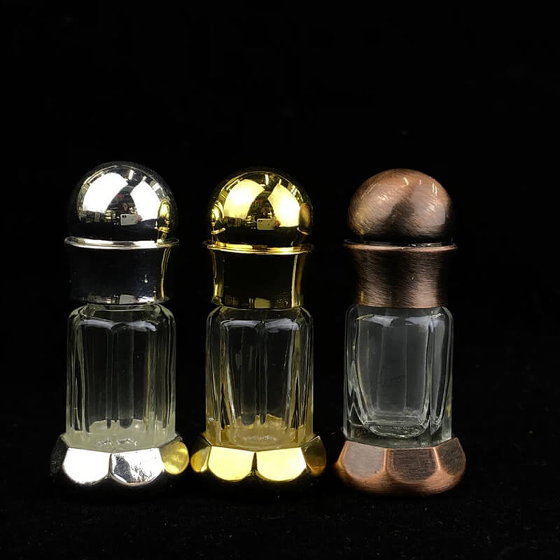 3ml 6ml 12ml Empty Attar Arabian Oud Perfume Glass Bottles Brown Essential Oil Bottles Featured Image