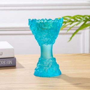 Cheap Modern Designed high Quality Tulip Glass Incense Burner Crafts For Home And Office manufacturer wholesale OEM ODM