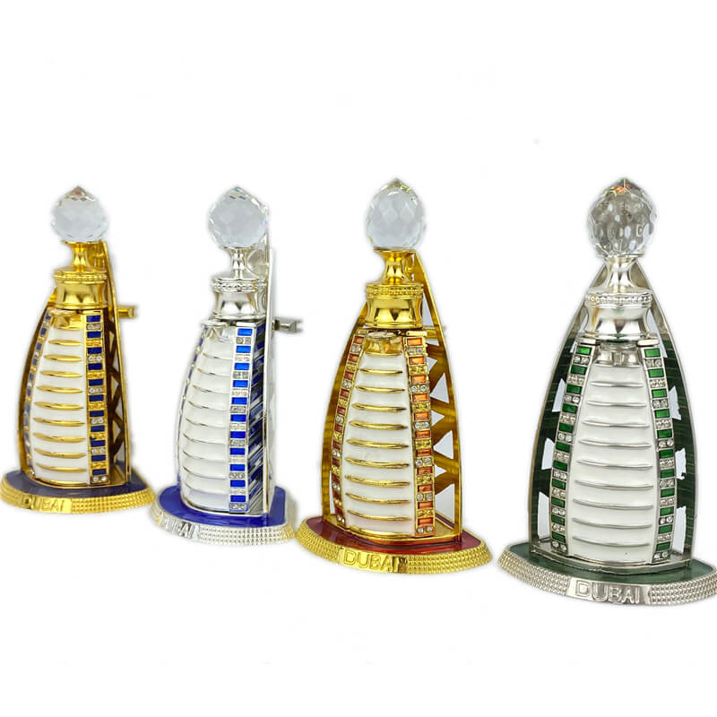 Dubai fancy 12ml essential oil bottle attar glass perfume bottle wholesale