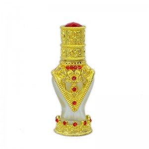 Dubai fancy 8ml essential oil bottle attar glass perfume bottle wholesale