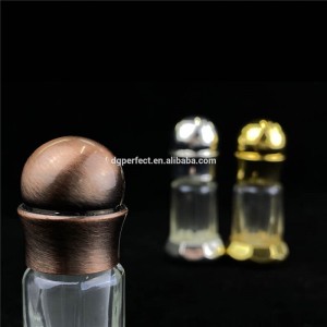 customized high quality hot stamping attar glass bottle 3ml ,6ml ,12ml for oilperfume