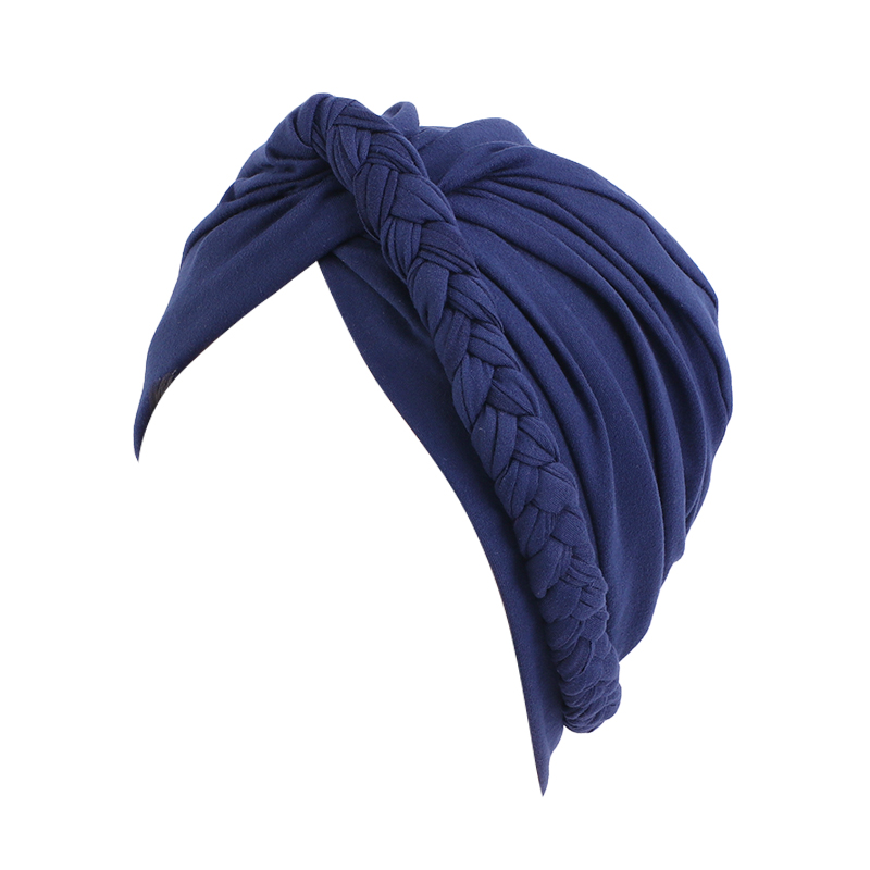 Braided turban holle wrap hoofddoek JD-1103T