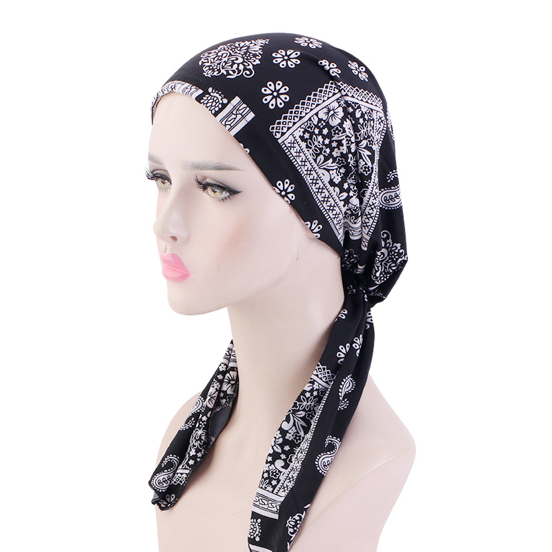JDT-217B Pre-diikat sirah bungkus jilbab wanita headwear