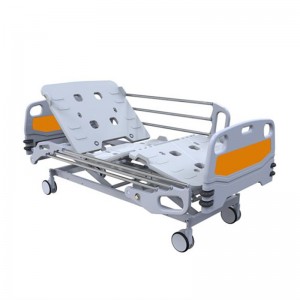 Hi-Low Fowler ICU Bed Mechanically or Electric Operated with CPR and Central Control Castors