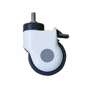 360° Swivel Metal Medical Caster and Wheel with or without Brake for Hospital Bed or Trolley