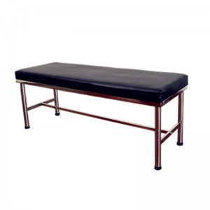 S.s or Metal Medical Examination Couch Table with Easy Cleaning Surface Leather