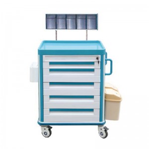 Hospital Movable ABS or Metal Anesthesia Medical Device Cart on Casters