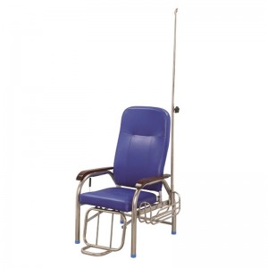 Backrest and Legrest Adjustable Folding Hospital IV Transfusion Chair Bed