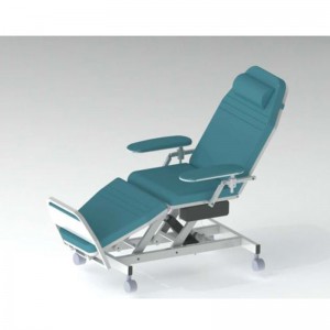 Electric or Manual Control Adjustable Medical Blood Donation Recliner Chair PU Leather