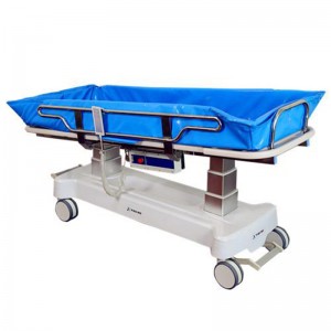Electric Shower Trolley for Patient or Hospital or Old People Home Use with High Quality PVC Mattress