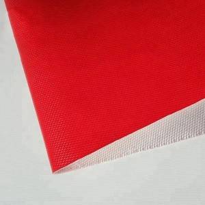 Tecido vermello de fibra de vidro de silicona