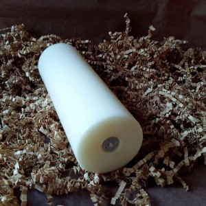 Velas de pilar simple de soja con fragancia de aromas de lavanda blanca y marfil