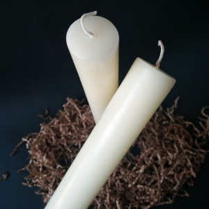 15-palčne sveče v obliki stebra, vanilije, parfumska olja, parafinski vosek
