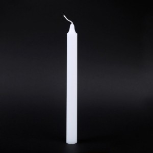 8inch White Color Plain Daily Used Unscented Candles para sa Africa Market