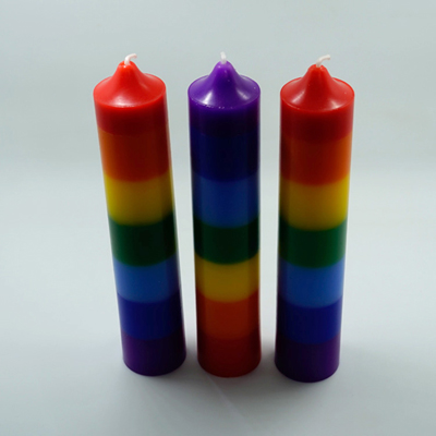 Bougies pilier Chakra de couleur aromatique pour le corps énergétique Image en vedette