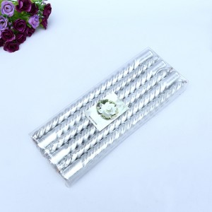 Supply 12inch spiral taper candle for decoration