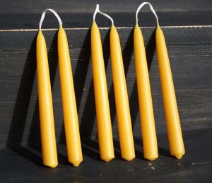 Candle factory supply pure beeswax taper candle