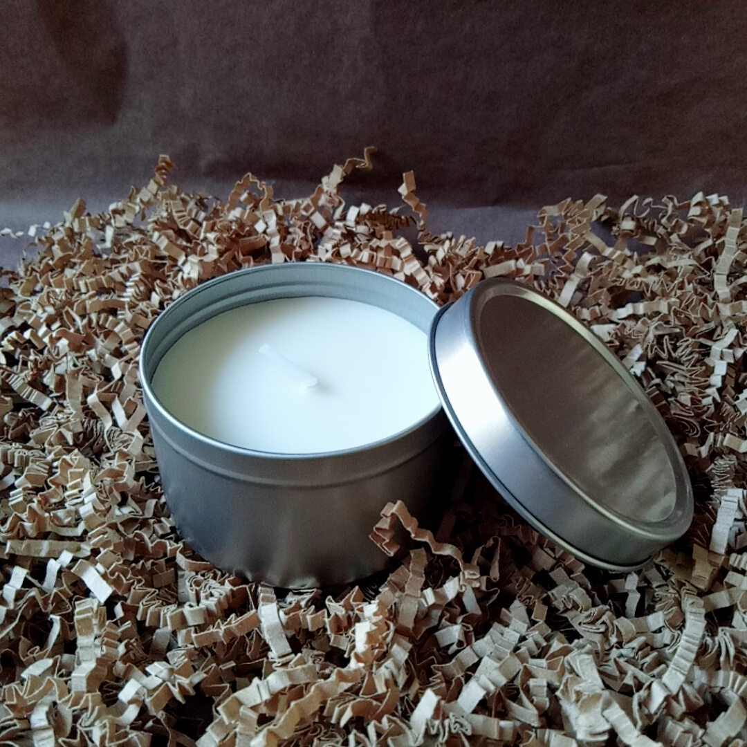 Amakhandlela elivumba leSoy Wax Travel Tin Gift Amakhandlela for Aromatherapy Featured Image
