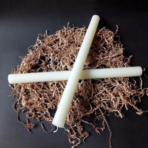 Velas de vara de cera de parafina con aceites de perfume de vainilla de 15 polgadas de longo