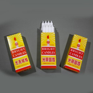 Candele non profumate usate quotidianamente in tinta unita da 8 pollici per il mercato africano