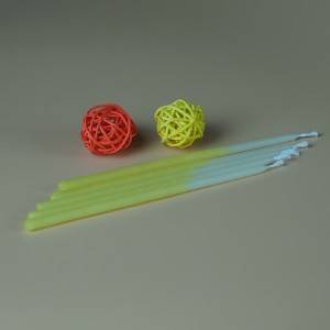 rainbow color Beeswax birthday Stick candle customized size