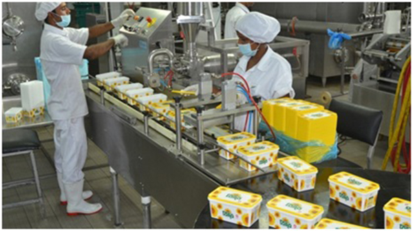 Production de margarine