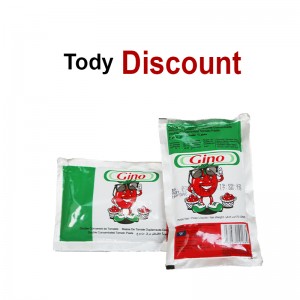 Owo osunwon Double Concentrate OEM Brand High Quality Sachet Tomati Lẹẹ