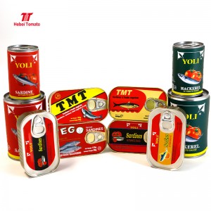 ڪارخانو 425g ٽماٽو ذائقو Canned Fresh Mackerel Canned Sardine