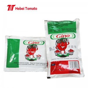 Salsa de tomate enlatada de pasta de tomate fresco con provedor de fábrica en China