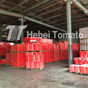 Concentrato di pomodoro in scatola a buon prezzo all'ingrosso 28-30% Brix in diverse dimensioni con esportazione del marchio OEM dalla Cina