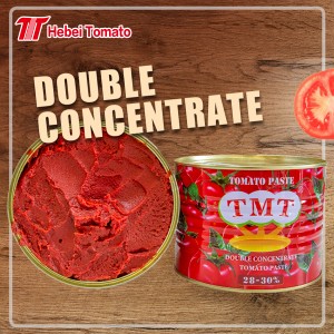 Délicieuse pâte de tomate brix 28-30% dans toutes les tailles différentes du fournisseur populaire de pâte de tomate
