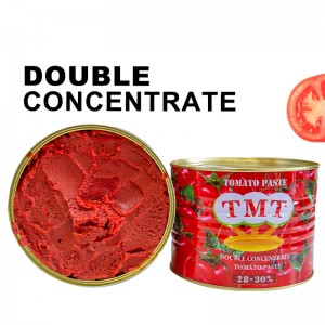 На големо добра цена Конзервирана доматна паста 28-30% Brix во различни големини со OEM бренд Извоз од Кина
