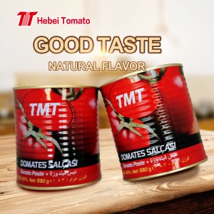 Smakfull läcker tomatpuré brix 28-30% i valfri storlek från populära tomatpastaleverantörer