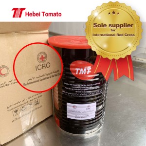 Fabricant de tomate concentre 2200g stor bulk tomatpuré och koncentrat anpassad konserverad tomatpasta