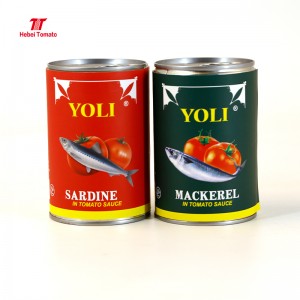 Hilberîna Deryaya Sardînên Konservekirî Pilchard Tinned in Sauce Tomato 125g/155g/425g/200g