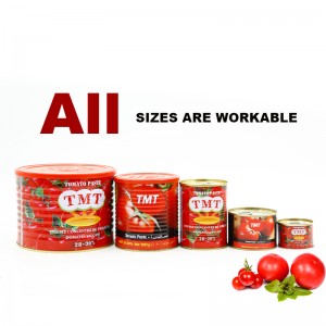 Fabricant de tomate concentre 2200g stor bulk tomatpasta og koncentrat tilpasset tomatpasta på dåse