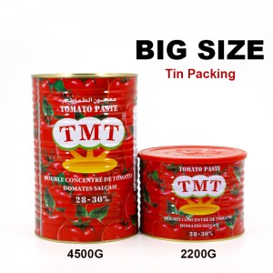 Turkiya uchun tomat pastasi 1kg 2.2kg 3kg 4.5kg konservalangan pomidor Xitoy mahsulotlari Gana