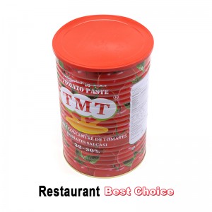 Hiina hulgimüügihinnaga tehase kõrgkvaliteetne topeltkontsentreeritud OEM brändi Easy Open konserveeritud tomatipasta 800 g Aafrikasse