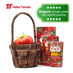 Skanus, skanus pomidorų pastos briksas 28-30% bet kokių skirtingų dydžių iš populiaraus pomidorų pastos tiekėjo