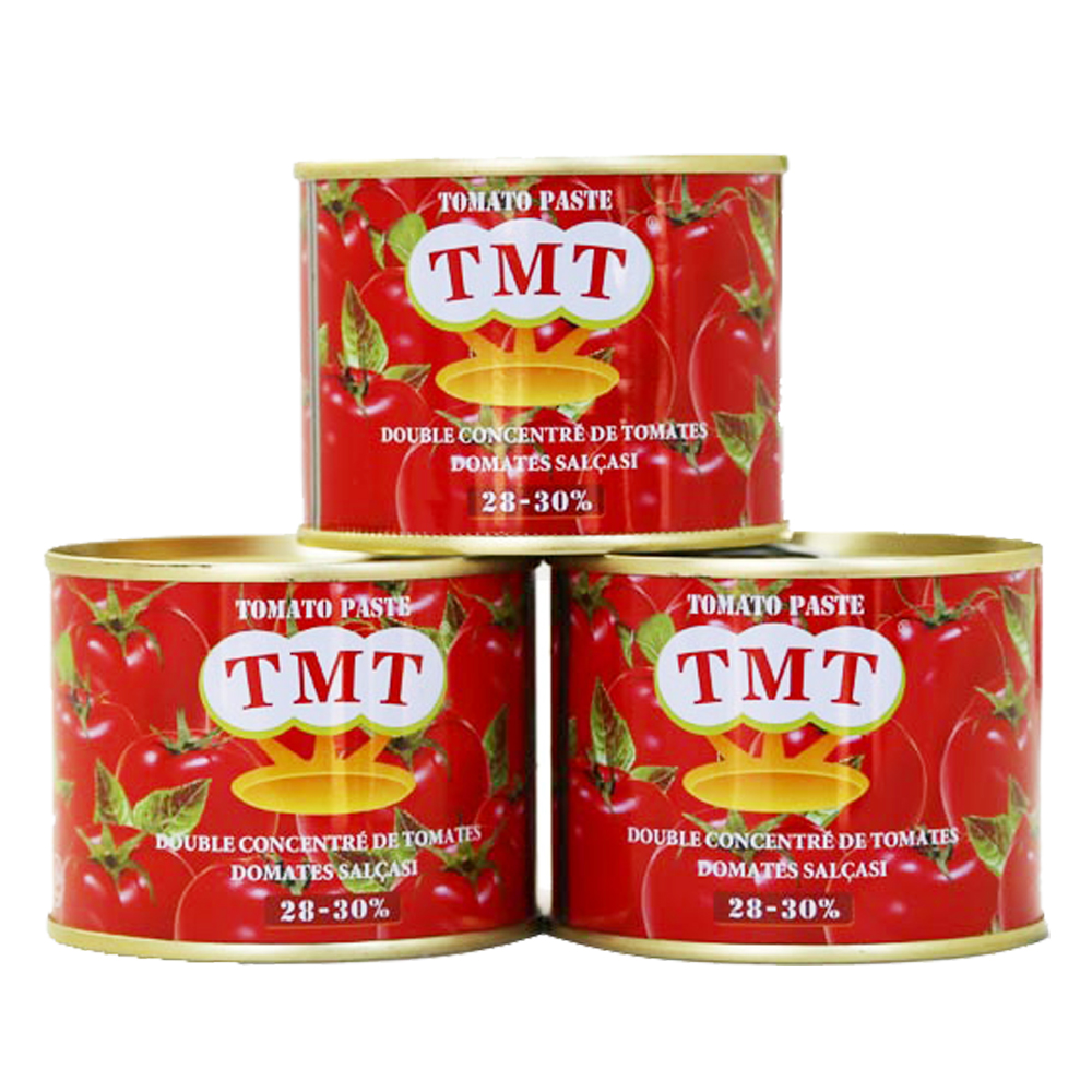 ʻO Gino Quality Tomato Paste Manufacture Brix 28-30% Tomato Paste