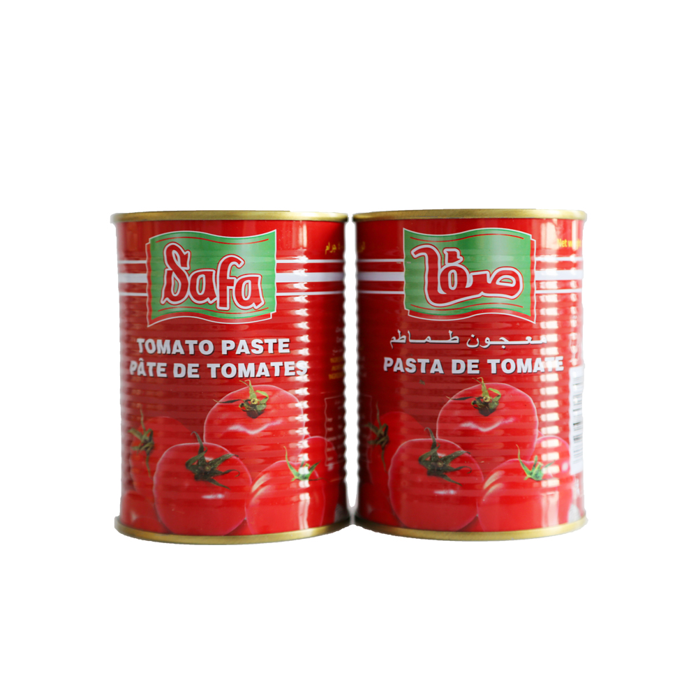 Gran oferta de pasta de tomate de 800g con etiqueta de estaño de fábrica china