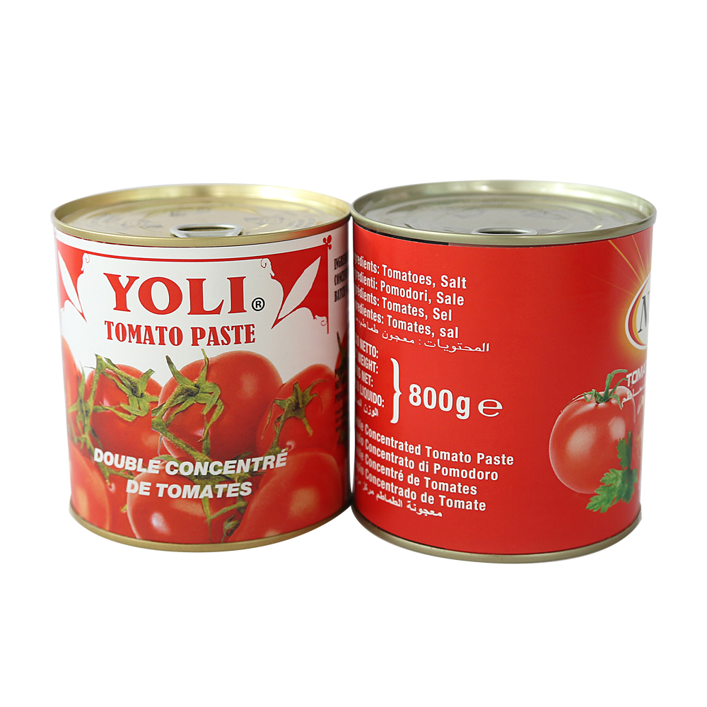 OEM-marko-fabriko enlatigita 800g Tomata Pasto