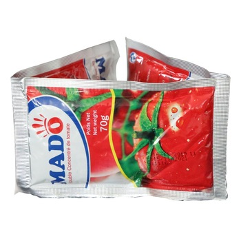 Паста томатна 70г пакетик торгової марки MADO