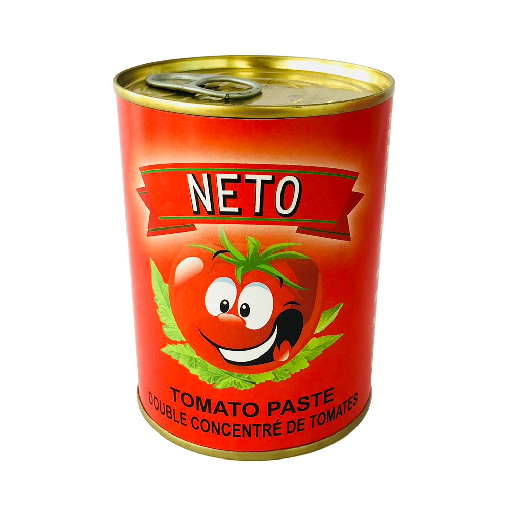 2022 Dvojitá koncentrovaná rajčatová pasta 400 g litografovaná konzerva s vysokou kvalitou