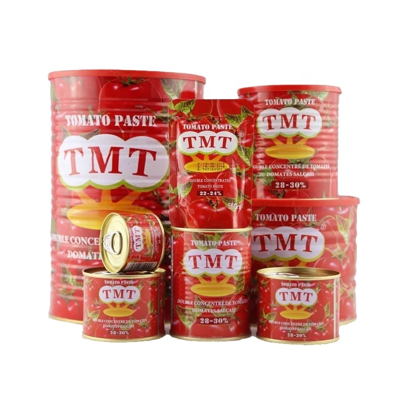 800 g * 12 lattine Novu 2022 Pasta di Tomate in Tinta di Alta Qualità cù Revestimentu Giallu à l'internu