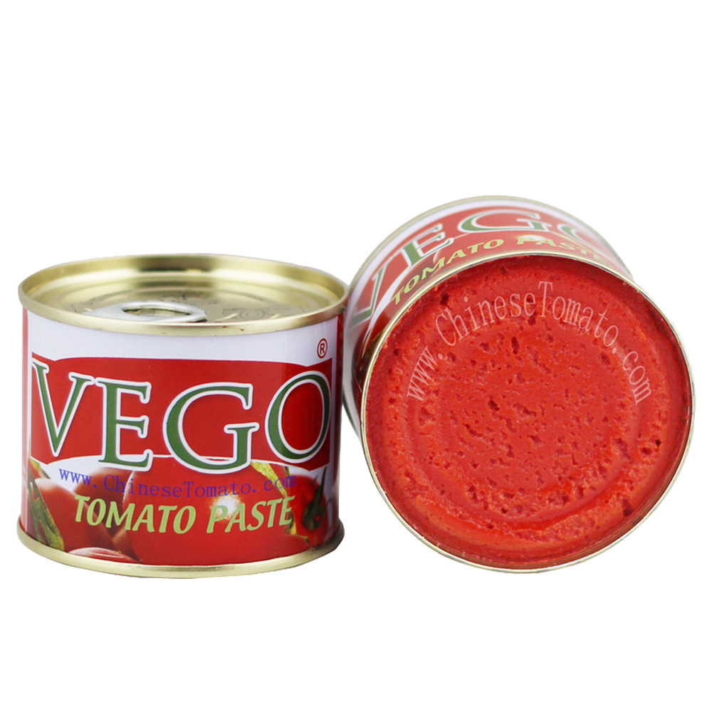 Pasta de tomate fácil de abrir con embalaxe de lata