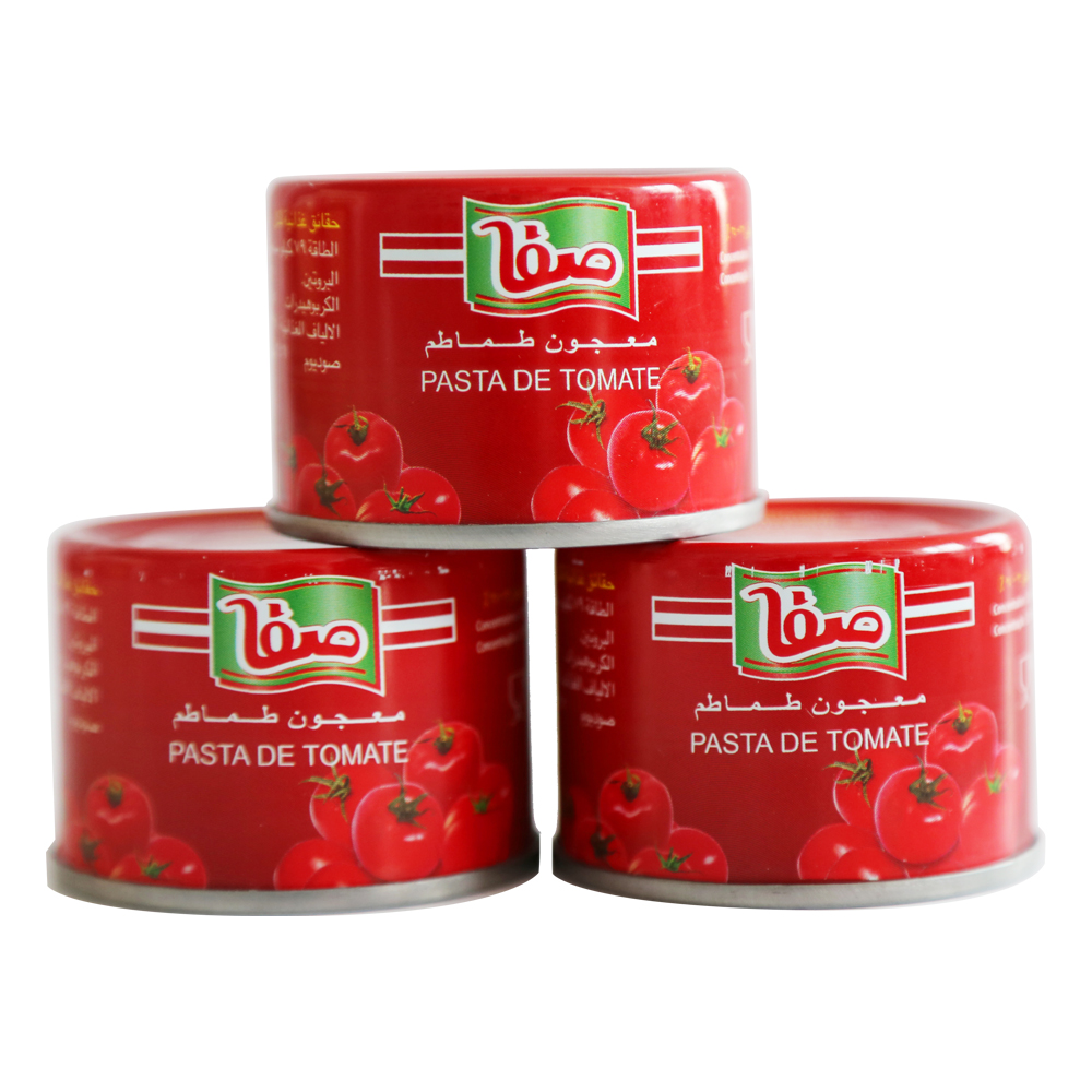 22-24% Brix pâte de tomate en conserve sauce tomate marque PETTI